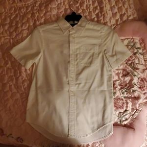 Ralph Lauren boys white shirt sleeve dress shirt